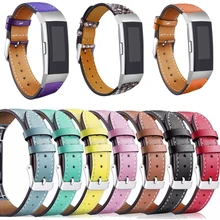 KINGBEIKE Colorful 100% Genuine Leather WatchBand For Fitbit Charge 3 Watch Band Replacement Bracelet Strap KINGBEIKE Colorful 100% Genuine Leather WatchBand For Fitbit Charge 3 Watch Band Replacement Bracelet Strap