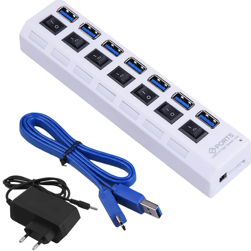 USB HUB 3 0 Super Speed 5Gbps 7 Ports USB 3 0 HUB USB Splitter With 1