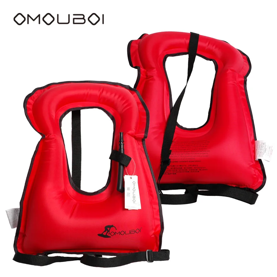 OMOUBOI Красный взрослый безопасности Float буи PFDs в неглубокой воде Плавание Training