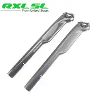 No Logo Road Bicycle Carbon Seatpost 31.6*400mm 3K Gloss Seatposts Carbon Mtb Bike Seat Post Mountain Breaking Wind Seatpost