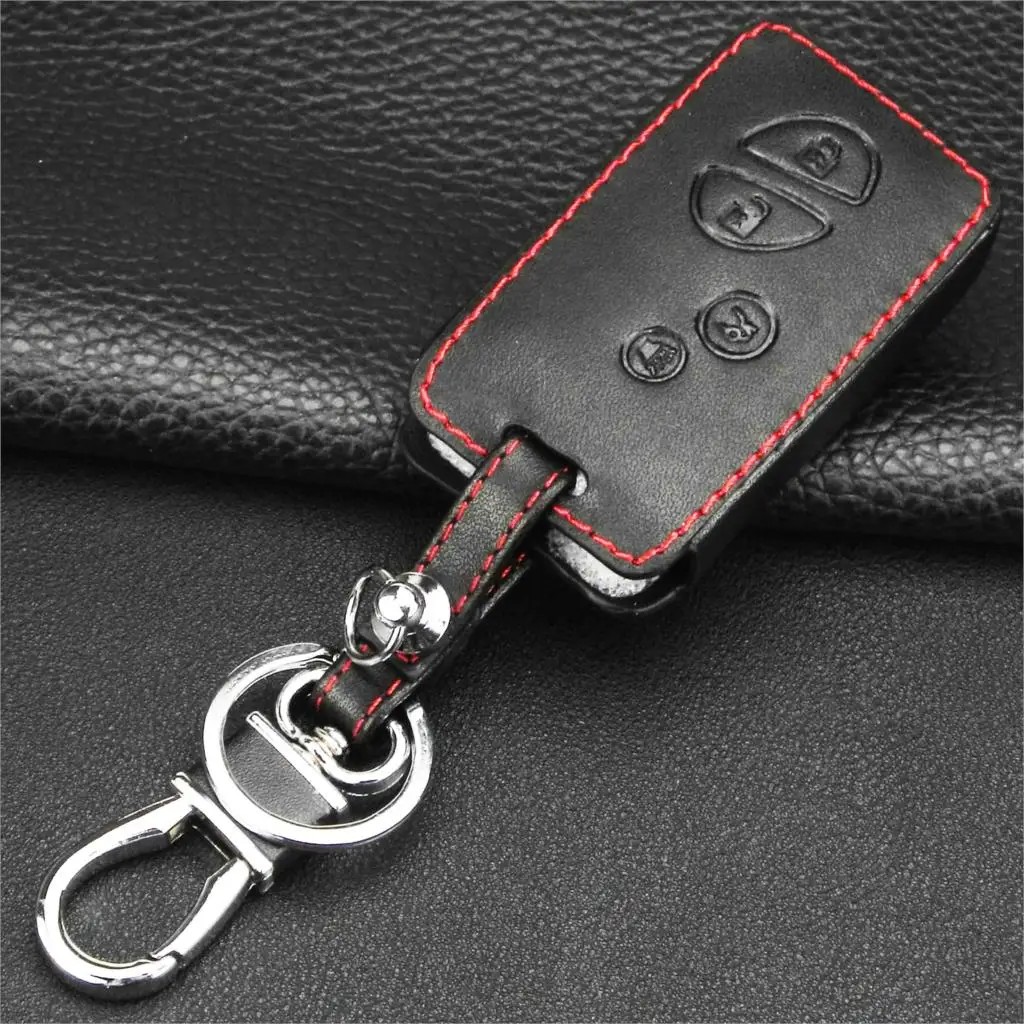 Jingyuqin 4 кнопки кожаный чехол для дистанционного ключа подходит Lexus GX LX RX HYQ14ACX Smart Key