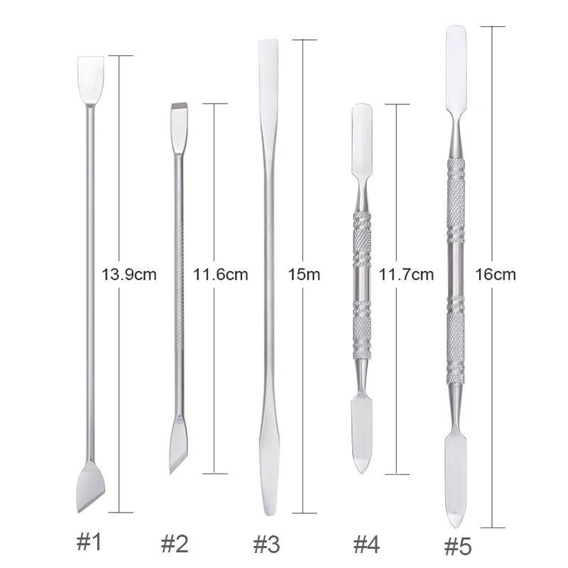 Двусторонний инструмент для наращивания ногтей, инструмент-ложка, нескользящая ручка, польский крем, цветная палочка, палитра для маникюра, набор инструментов для дизайна ногтей
