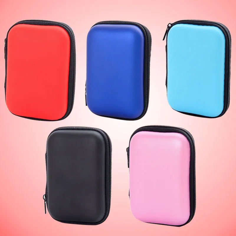 Portable Storage Bag Zipper Data Cable Keys Earphone Card Case 5 Colors | Дом и сад