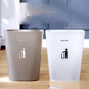 

Brand New 2019 Home Kitchen Trash Can Bathroom Bedroom Plastic Dustbin Paper Basket Waste Bin Box Cleaning basket