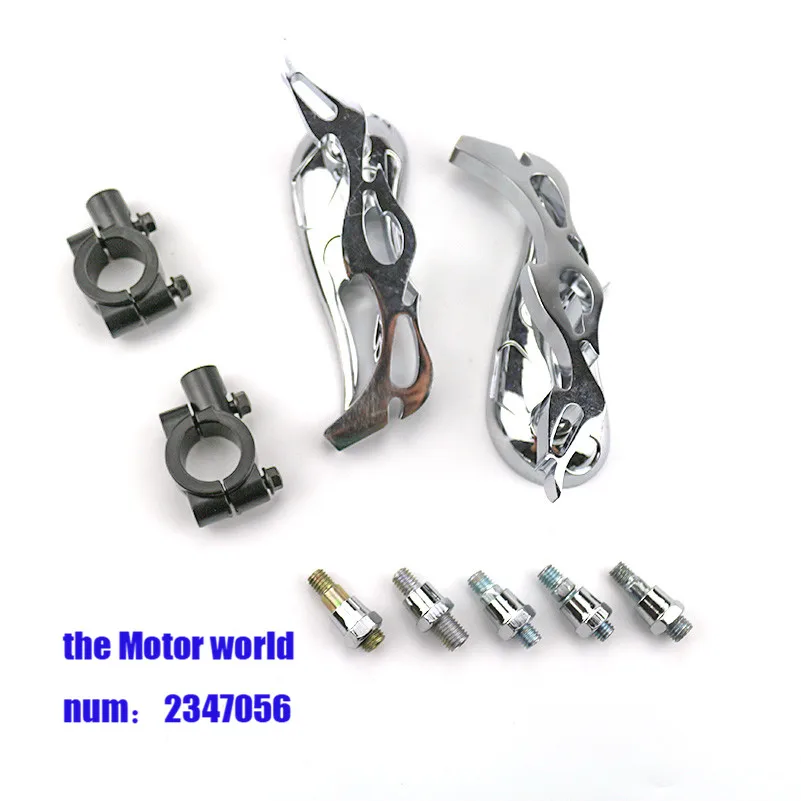7/8 &quotРучка Бар Конец Зеркала серебристый мотоцикл для Harley Honda Suzuki Yamaha Кафе Racer