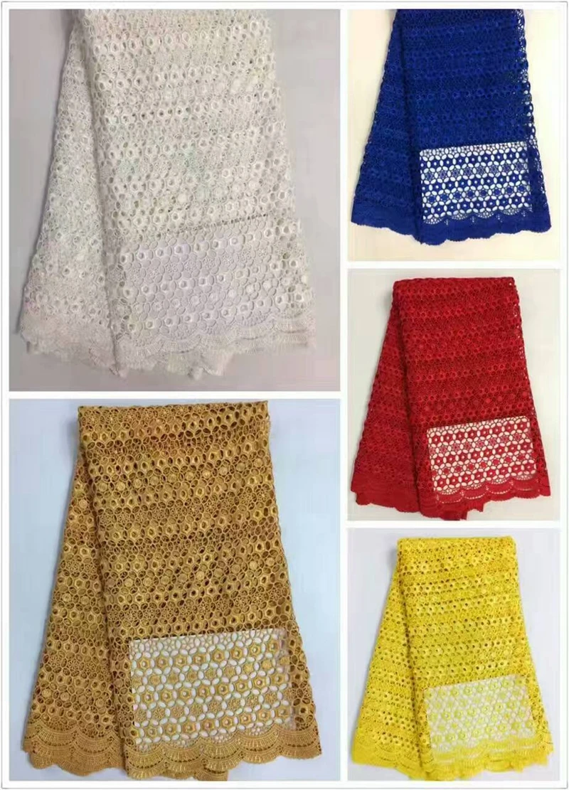 

Hot Selling Swiss cord lace chemical guipure french lace fabric, african net lace fabrics high quality for Nigerian wedding