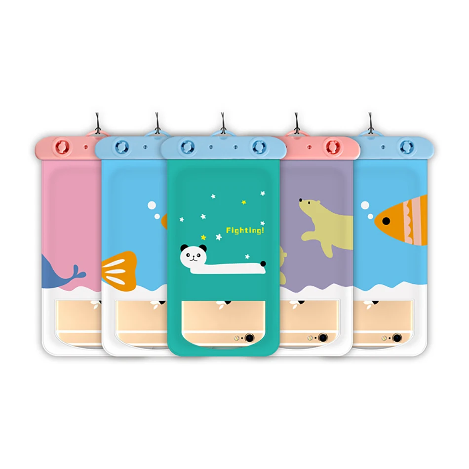!ACCEZZ PVC Waterproof Phone Case Bag 6 inch For iPhone XR Xiaomi Huawei Samsung Swimming Outdoor Mobile Phone Pouch Cover Case (3)