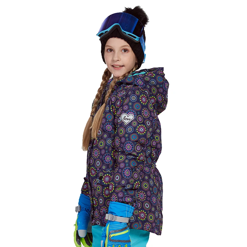 Phibee/лыжная куртка для девочек; теплая дышащая детская зимняя одежда; ветрозащитное водонепроницаемое дышащее пальто