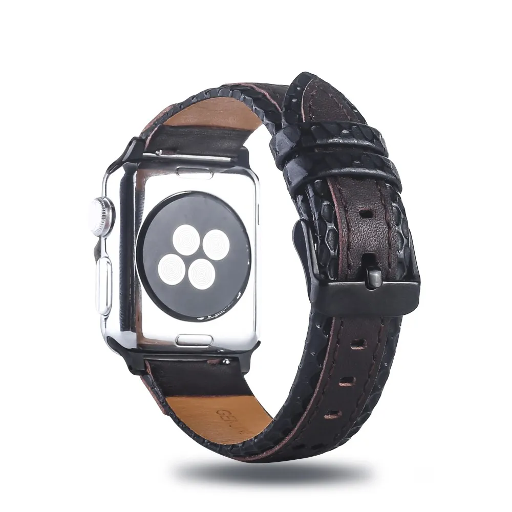 Модный кожаный ремешок для apple Watch Series 5 4 3 2 1 edition 38 40 42 44 мм Ремешки для наручных часов аксессуары для iwatch пряжка