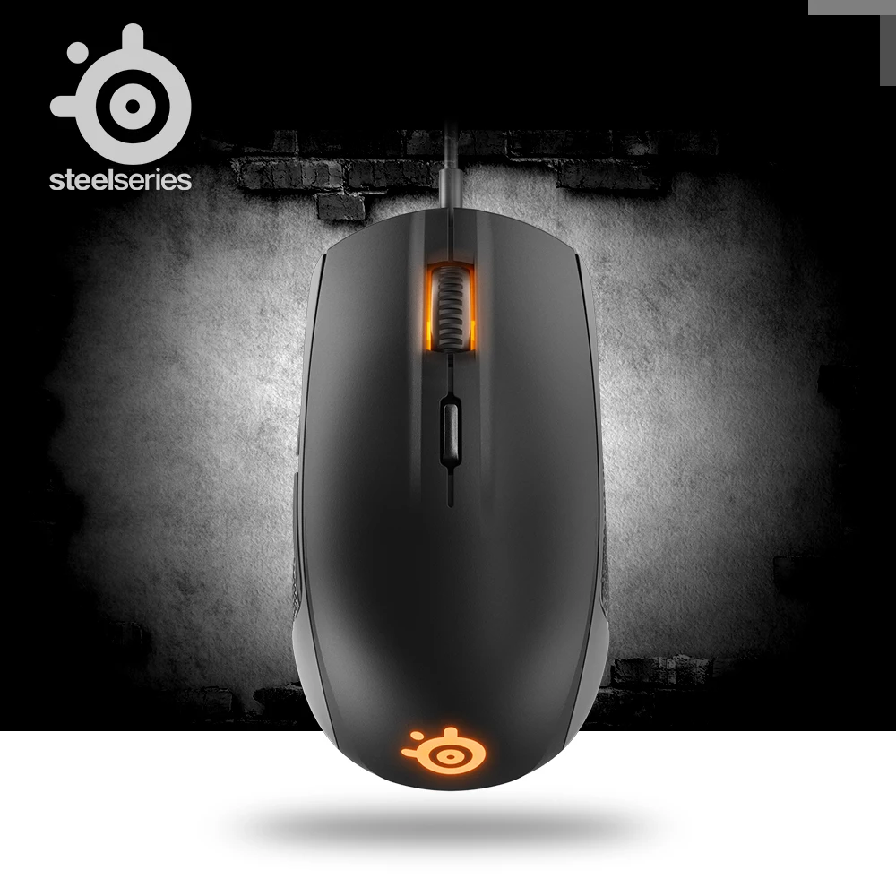 Оригинальная новая игровая мышь SteelSeries Rival 100, USB Проводная оптическая мышь 4000DP с оригинальной коробкой