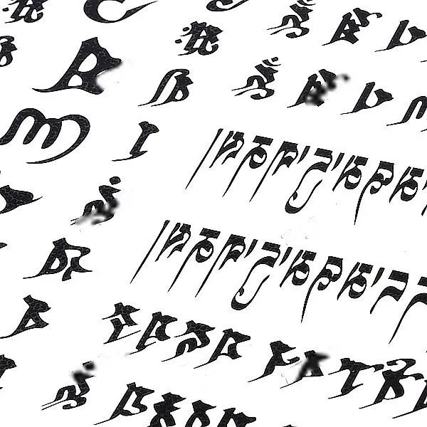 Moblin Tibetan Scripture Pattern Body Art Tattoo Sticker Temporary Tattoo Sticker Bbi 295242 Aliexpress aliexpress