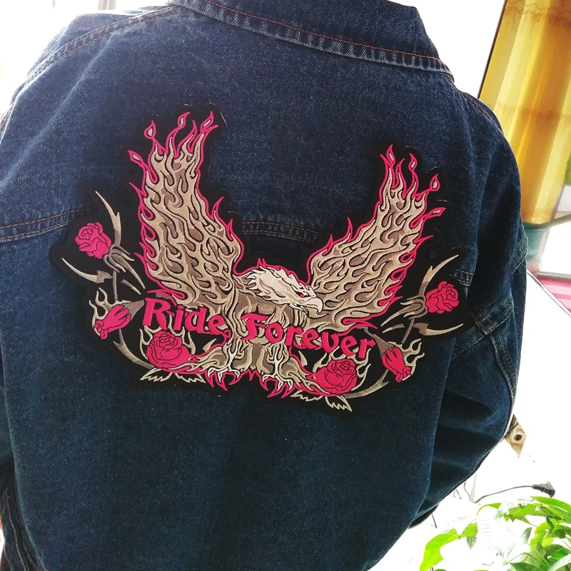 

Punk Letter Skull Patch Biker Cheap Large Embroidered Flag Patches For Clothes Jeans Big Back Patch Cross Eagle Vest Badges