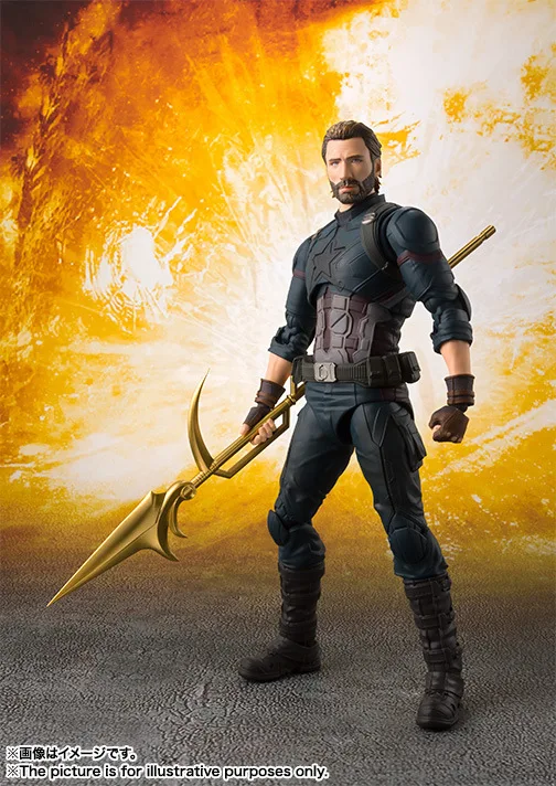 

HKXZM Movie Figure 14CM SHF Avengers Infinity War Captain America PVC Action Figure Toys Collectible Model Gift