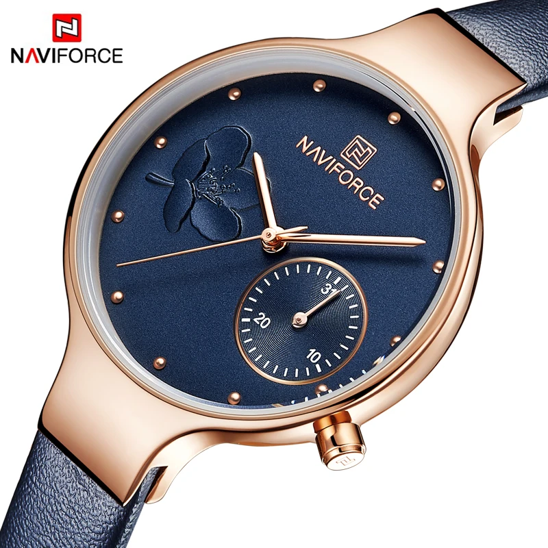 Goede Top Brand NAVIFORCE Luxe Vrouwen Horloges Mode Dames Strass Quartz Horloge Waterdicht Horloge Eenvoudige Klok relogio feminino
