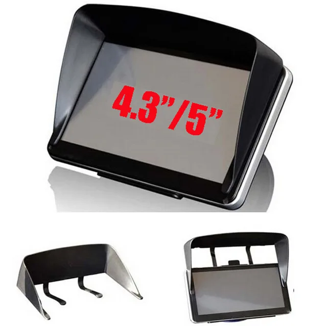 Universal 5inch / 4.3inch Car GPS Sun Shade Visor Anti Glare 4.3" 5" Shield Cover Blind For