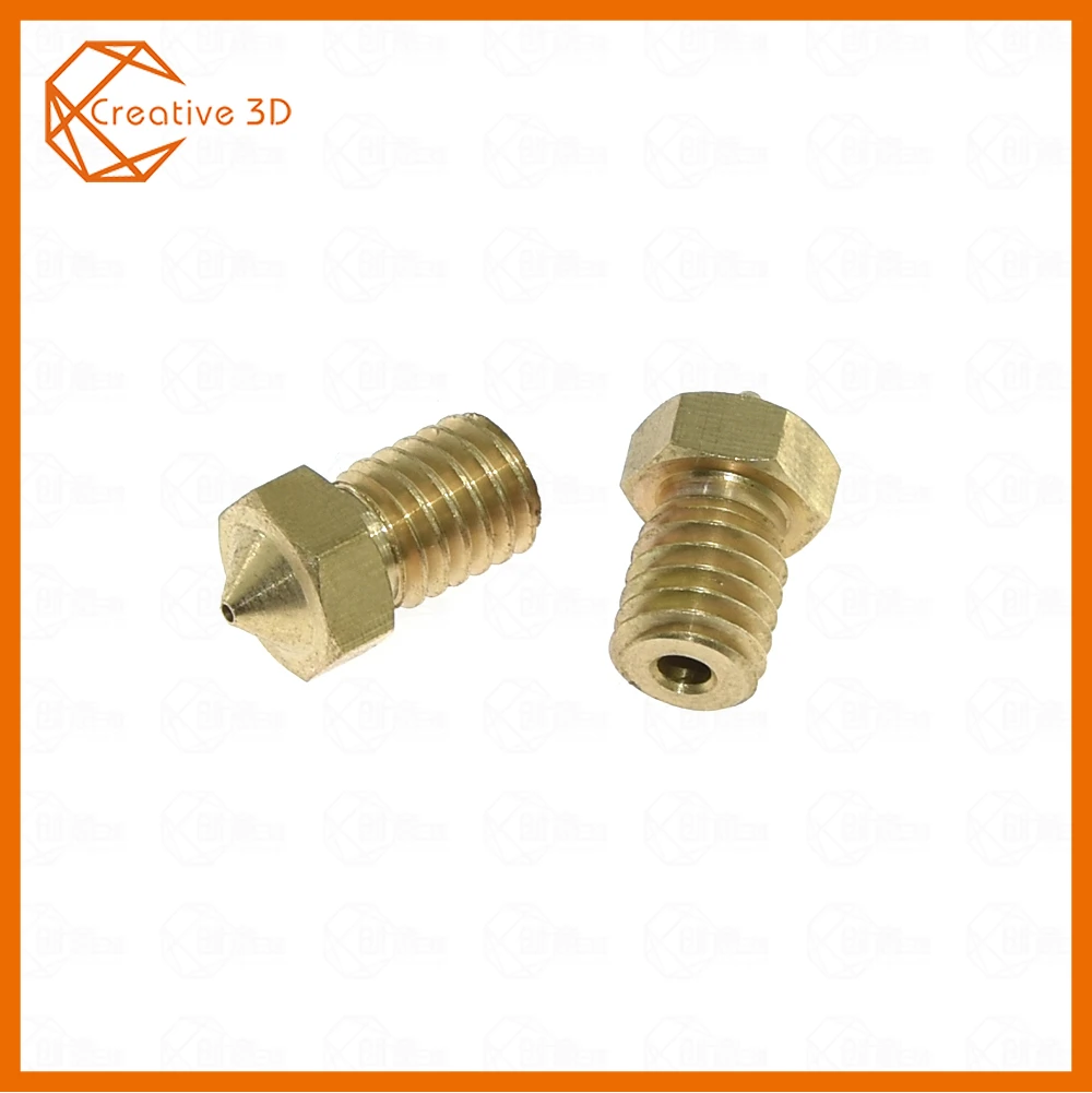 

1pcs V5 V6 Nozzle 0.2 0.25 0.3 0.4 0.5 0.6 0.8 1.0 1.2mm Part Copper 1.75/3.0MM Filament M6 Threaded Brass 3D Printers Parts
