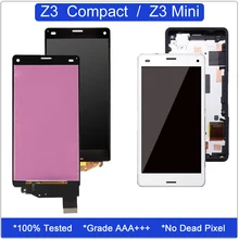 for Sony Xperia Z3 Compact Display Touch Screen Digitizer Assembly D5803 D5833 LCD for Sony Z3 Mini Screen Replacement + Frame for Sony Xperia Z3 Compact Display Touch Screen Digitizer Assembly D5803 D5833 LCD for Sony Z3 Mini Screen Replacement + Frame