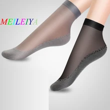 MEILEIYA 5 пар/упак. высокое качество Для женщин Носки Вельветовая шелковая летняя Носки качество Мягкий хлопок снизу влагу с нескользящей подошвой носки