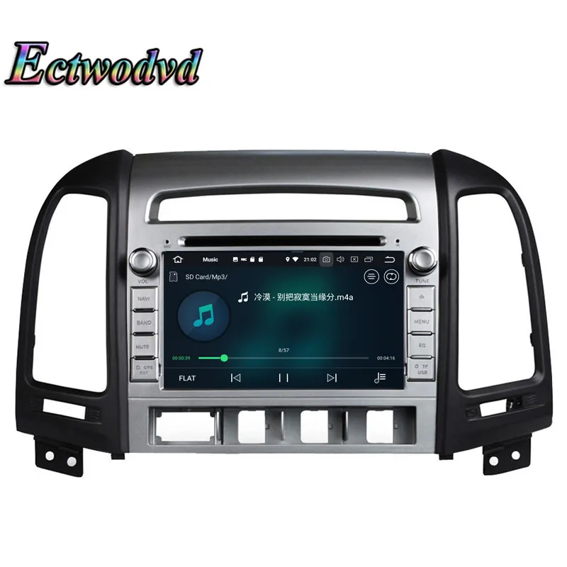 Discount Ectwodvd Octa Core 4G RAM 64G ROM Android 9.0 Car Multimedia DVD Player GPS HeadUnit for Hyundai SANTA FE 2012 2013- 5