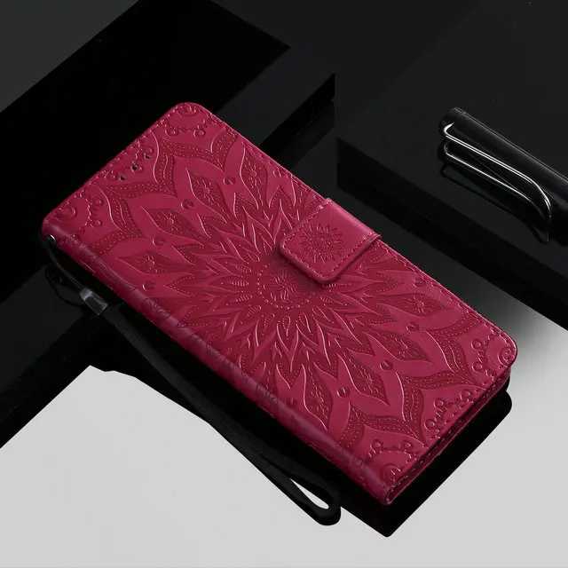 Carved Boho Flower Flip Xiaomi Case