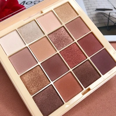 Brand 16 Color Eyeshadow Pallete Pigmented Smoky Eyeshadow Palette Matte Shimmer Glitter Cosmetic Makeup Eyeshadow Palette - Цвет: 1PC