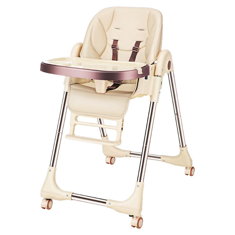 

High Quality Safety Protection Eating Feeding Child Kid Chair Multifunctional Adjustable Plastic With Table Wheel Baby Seat