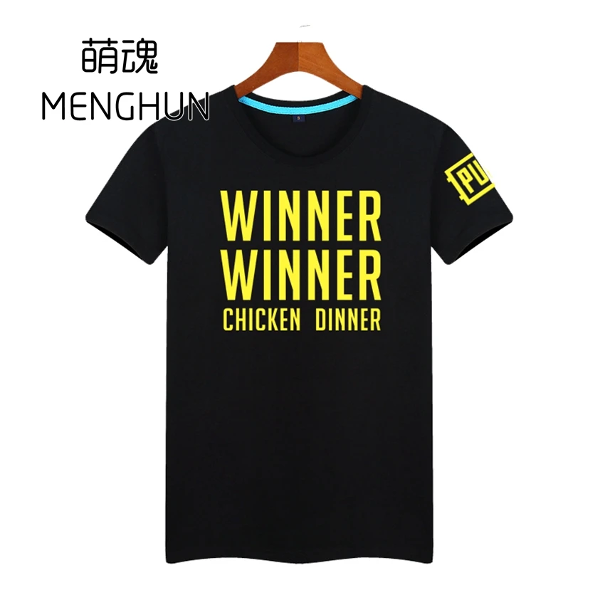  2017 COOL new world hot FPS game Player unknown's Battlegrounds t shirts PUBG Winner Winner Chicken