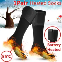/Теплые носки с электрическим зарядным аккумулятором, хлопковые носки с подогревом для женщин и мужчин, для холодной улицы, спортивные, Велоспорт Лыжный спорт, зимние теплые носки для ног