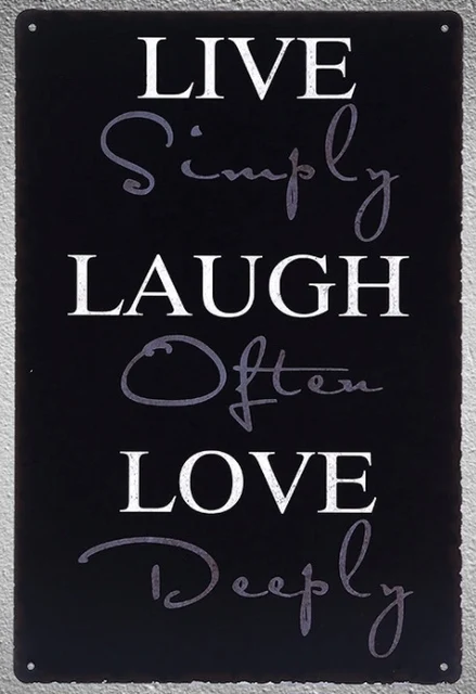 60 Pc Life Quotes Love Dream Laugh Live Tin Plate Sign Wall Plaques Fascinating Love Plaques Quotes 60 Pc Life Quotes Love Dream Laugh Live Tin Plate Sign Wall Plaques Fascinating Love Plaques Quotes