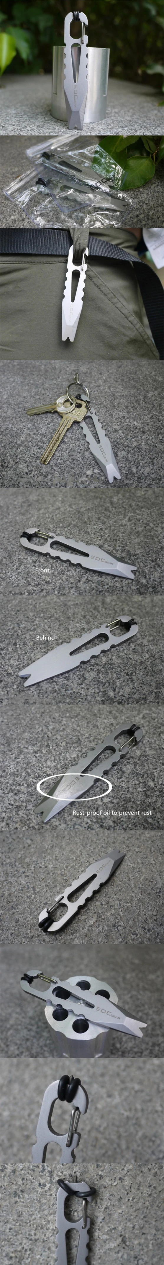 EDCGEAR наружная нержавеющая сталь Crowbar многофункциональная креативная отвертка с ЧПУ для выживания кемпинга самозащиты EDC инструменты