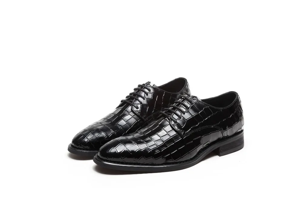 Мужская официальная обувь из натуральной коровьей кожи; итальянские высококачественные дизайнерские роскошные классические элегантные мужские туфли-оксфорды;# KB2387