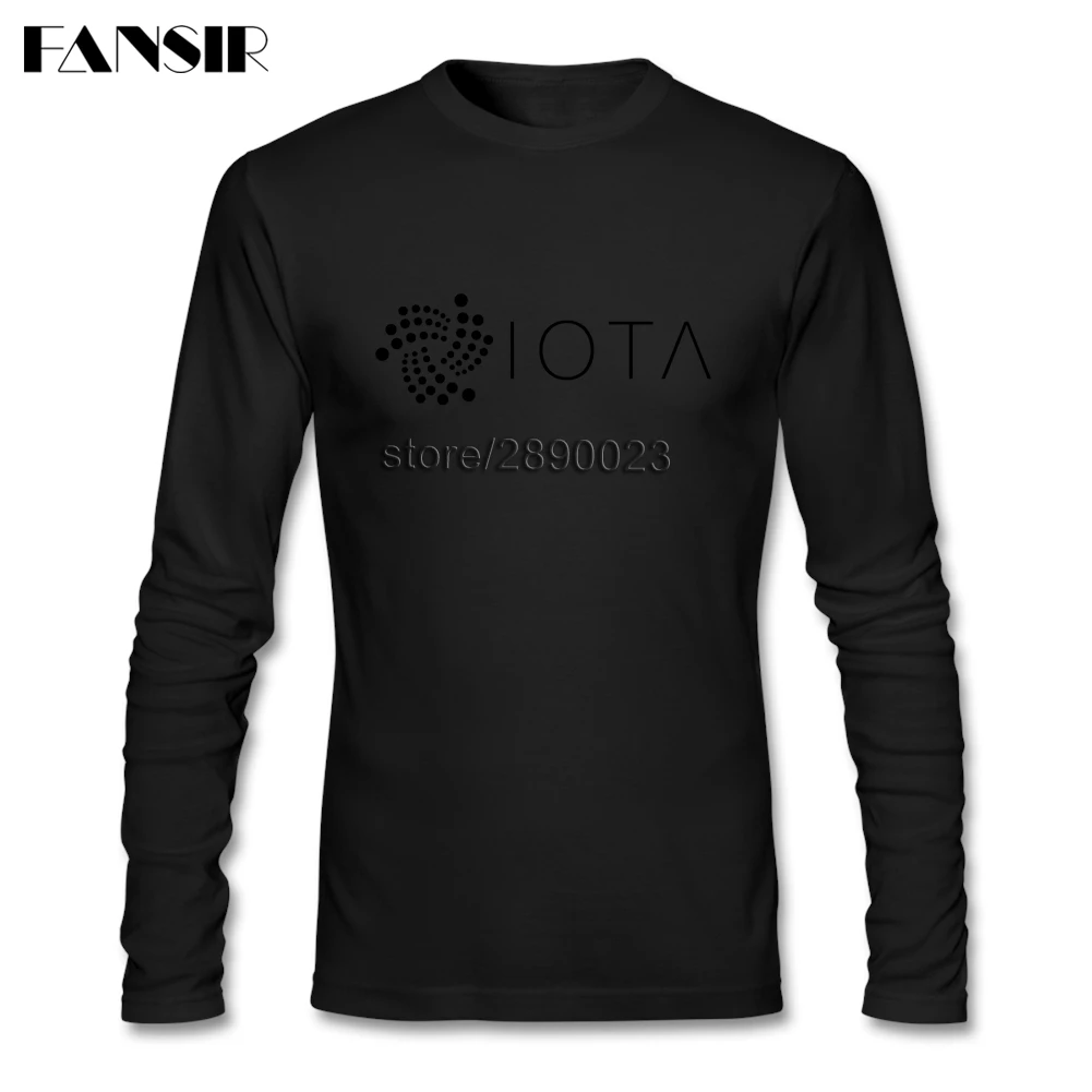 IOTA Cryptocurrency Tee Shirt For Men Round Neck Long Sleeve Cotton Casual Men T-shirt XXXL IOTA Cryptocurrency Tee Shirt For Men Round Neck Long Sleeve Cotton Casual Men T-shirt XXXL