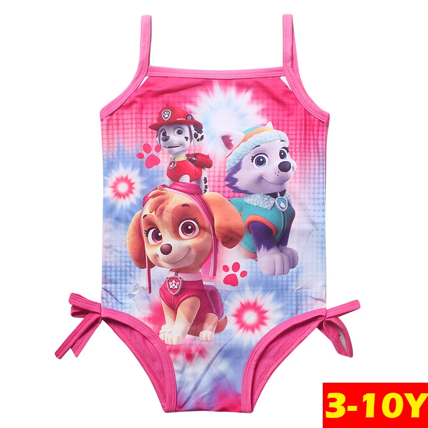 

Girls Swimwear Lovely Beach Wear Printed Cartoon Swimming Suits One-Piece Rose Swimwear Girl Infantil Swimsuits G48