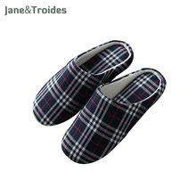 Printemps Automne Accueil Hommes Pantoufles Doux Plaid Casual Confortable Flip Flops Chambre Intérieur Sandales En Plein Air Mode Hommes Chaussures
