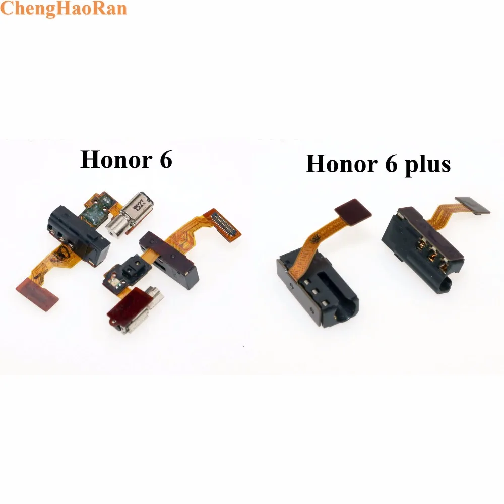 ChengHaoRan 10pcs for Huawei Honor 6 Plus Headphone Earphone Audio Jack Flex Cable Ribbon Replacement Cell Phone Repair Parts