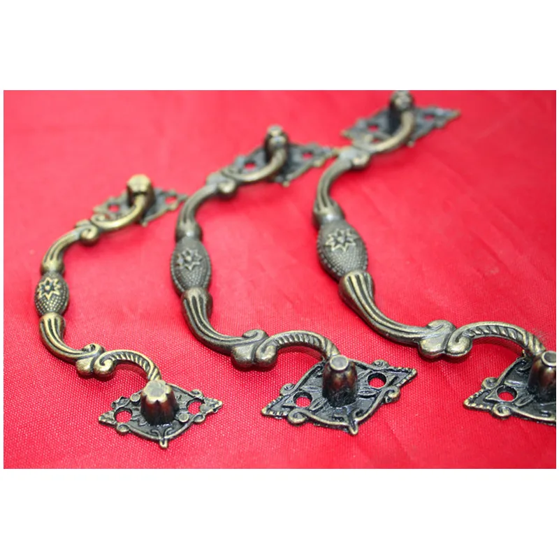 

1Pcs Box Holder,Suitcase Holder Arch Furniture Hardware Thin Handle,Zinc Alloy,Bronze Tone