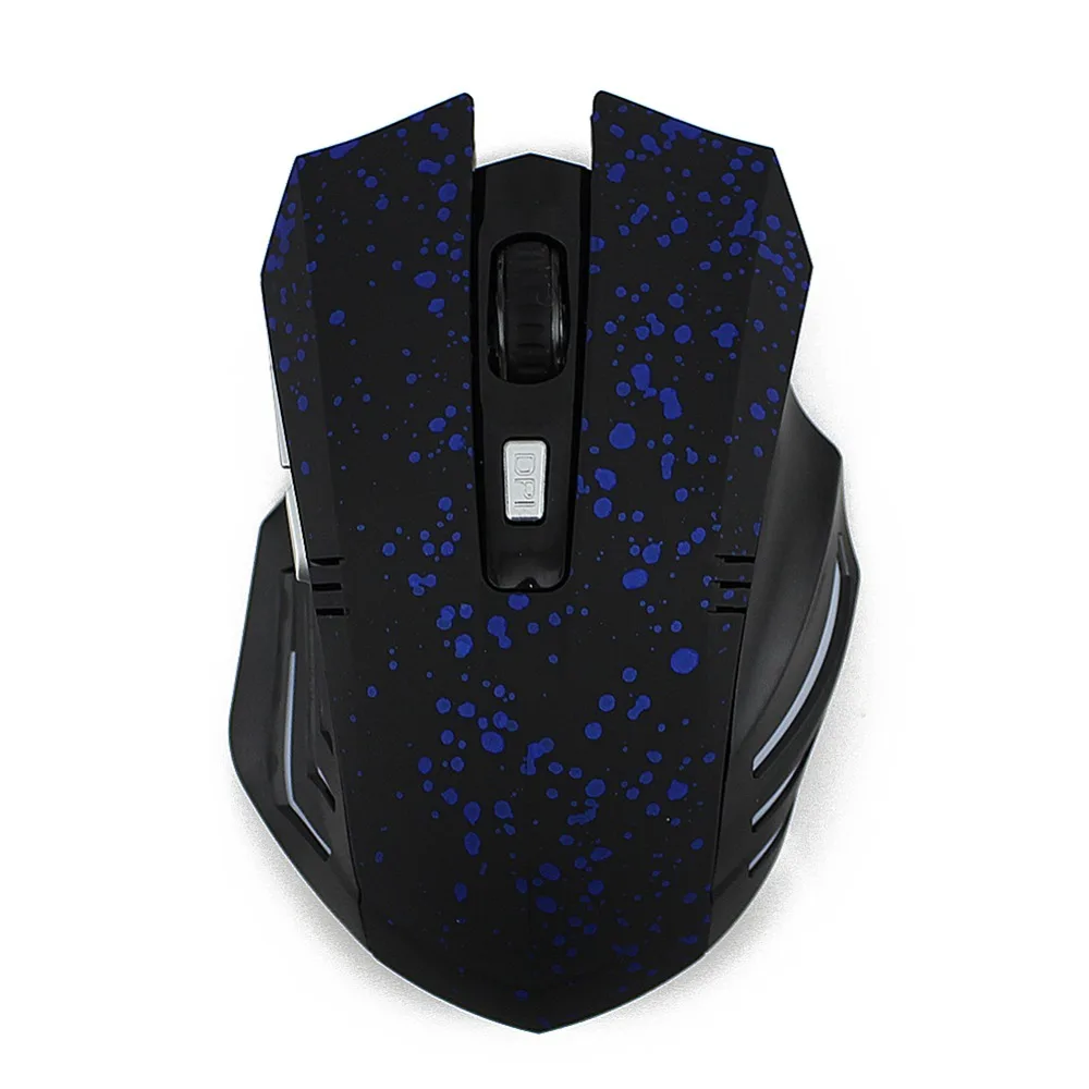 2.4GHz Wireless Mouse Computer Gaming Optical Mice Gypsophila Pattern 6D 1600DPI Game Mause With Mouse Pad For PC Laptop Gamer