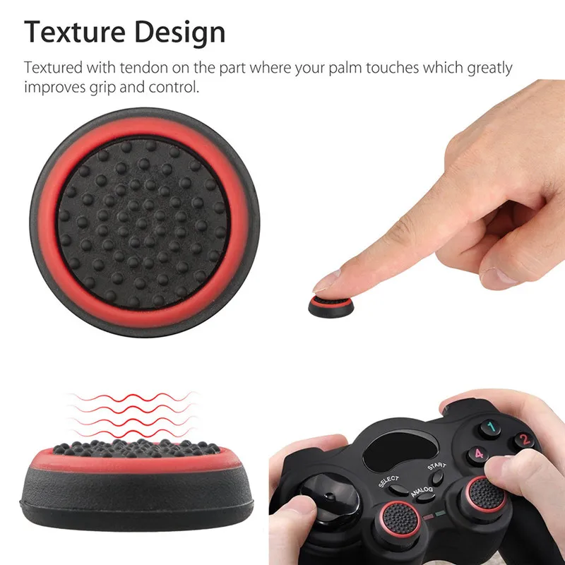 Замена силиконовые Thumbsticks джойстик Кепки чехол для PS3/PS4/xbox один/xbox 360 Беспроводной контроллеры игры аксессуары 4 шт./лот