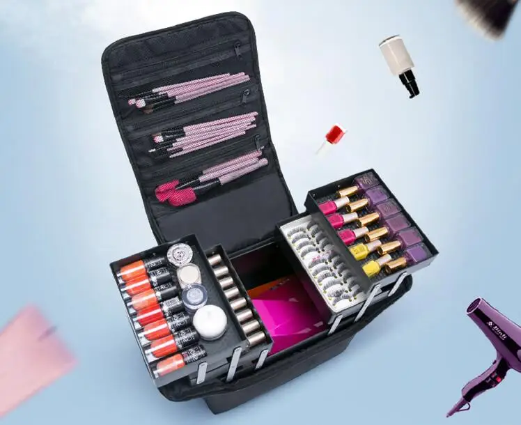 

Multifunctional large capacity Cosmetic bag makeup bag Waterproof wash bag Folding Wash bag