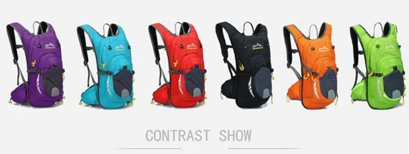 Cheap Waterproof MTB Bike Hydration Breathable 15L Backpack+2L Water Bags Large Capacity Bicycle Bags Cycling Knapsack Travel Packsack 27
