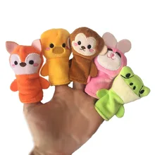 1Pcs 7cm Animal Monkey Finger Puppet Plush Toys Baby Favor Cartoon Biological Child Baby Favor Doll Kids Gifts little monkey finger puppet book