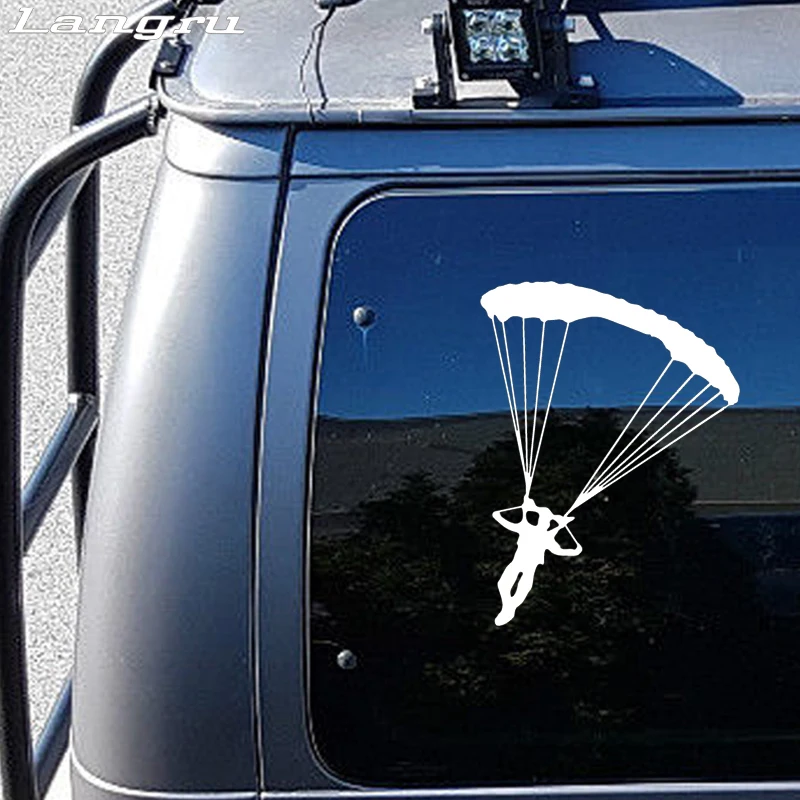 Langru Personality Skydiving Parachute Sticker Decal Art Car Aircraft