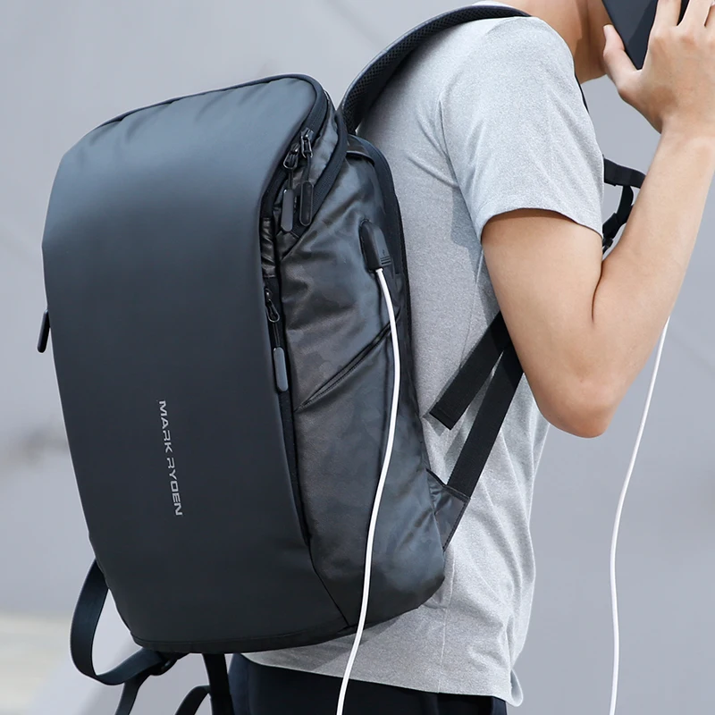 Mark Ryden recarga USB hombre Mochila de gran capacidad para computadora portátil de 15,6 pulgadas hombre chico de la bolsa de viaje Mochila Mark Ryden recarga USB hombre Mochila de gran capacidad para computadora portátil de 15,6 pulgadas hombre chico de la bolsa de viaje Mochila