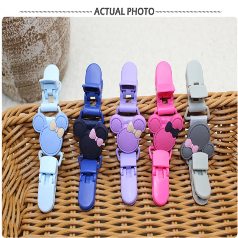 Baby cartoon modelling nipple chain handkerchief clip baby comfort toy towel clip silicone double head cartoon Bib Clip Pacifier