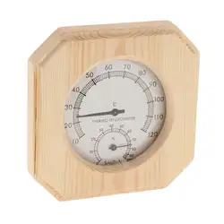 Термометр для сауны и гигрометра 2 в 1 деревянный гигротермограф аксессуары для сауны высокое качество измерения влажности U11 @ Z