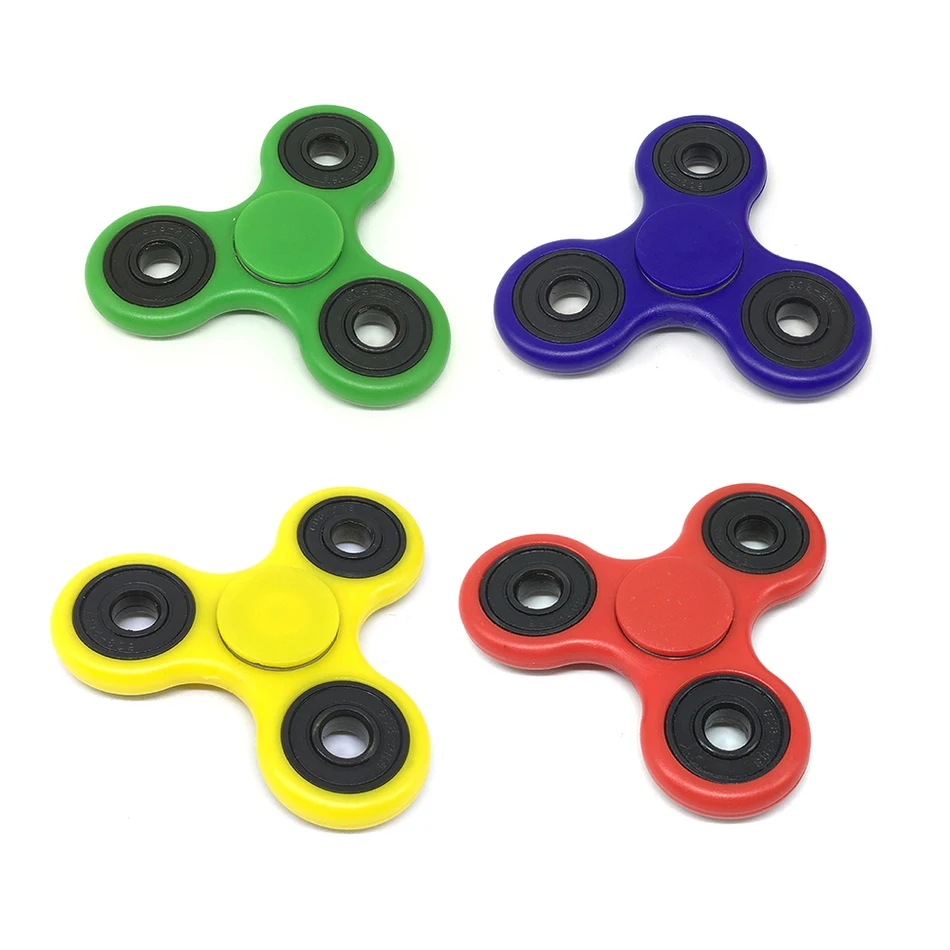 white black tri spinner fidget plastic edc white black tri spinner fidget plastic edc