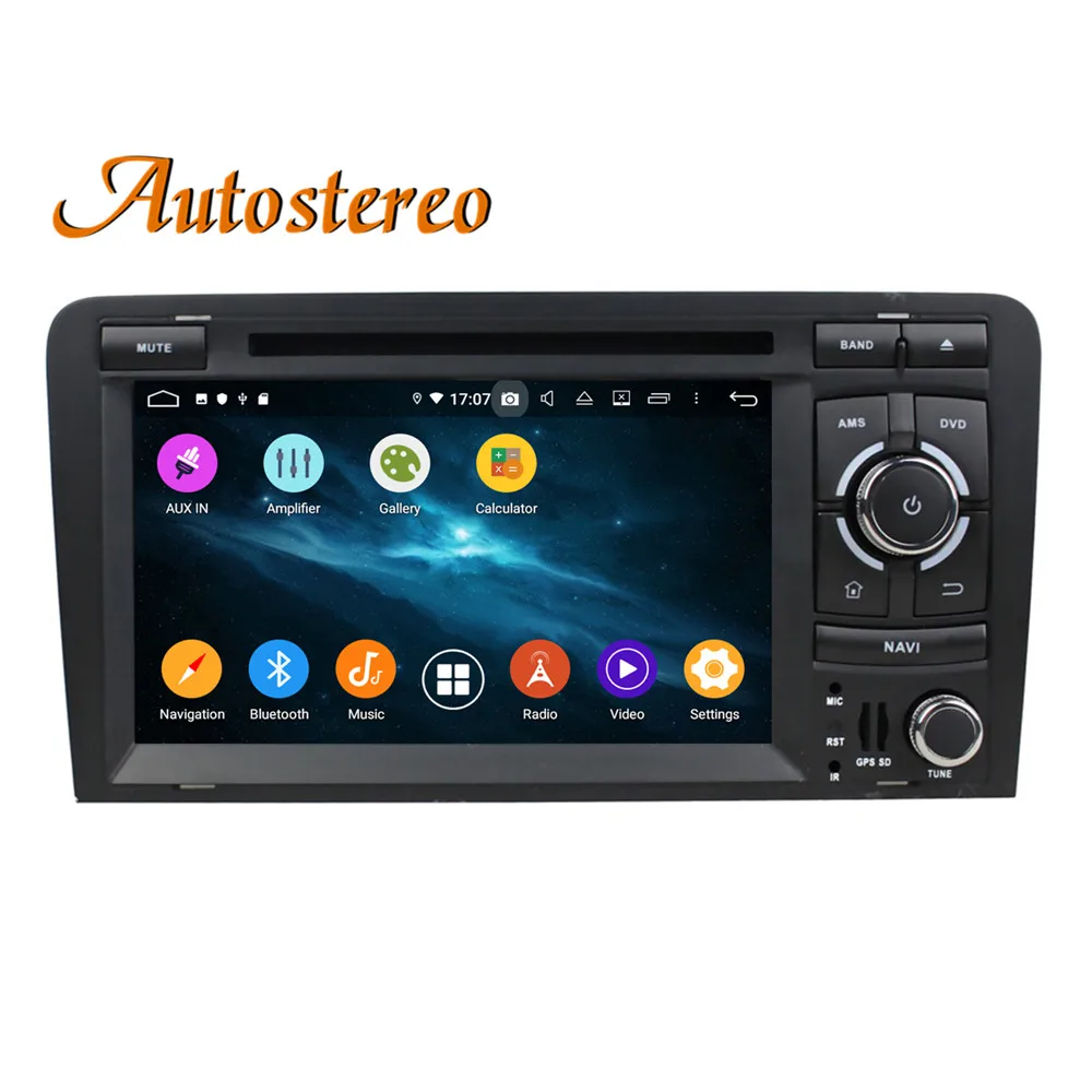 Excellent DSP Android 9  GPS Navigation Car DVD CD player Stereo For Audi A3 S3 2003-2012 Multimedia player radio tape recorder head unit 4