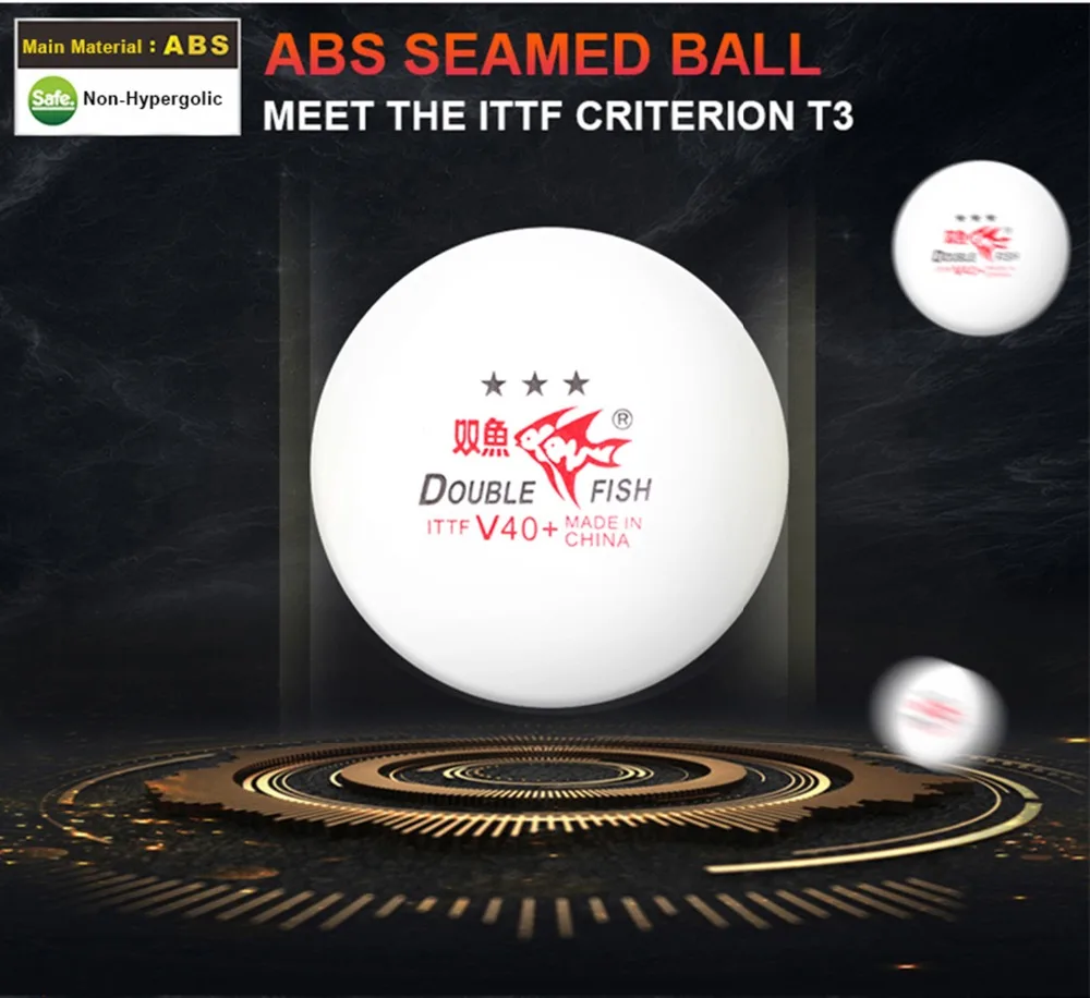 الأصلي 2 حزم/20 كرات مزدوجة الأسماك الرشيق V40 + 3 نجوم تنس طاولة كرات ABS كرة بينغ بونغ ناشئين وافق المنافسة الكرة