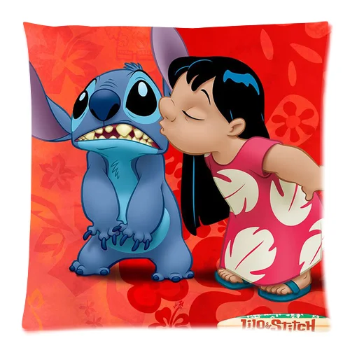 Hot Sale Lilo and Stitch Zippered PillowCase 18x18 (One Side) Square