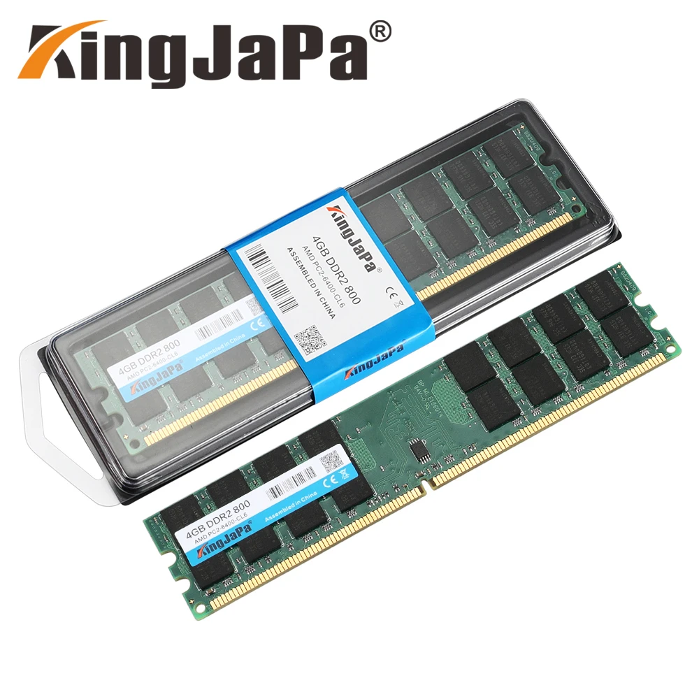 Kingjapa ddr2 2gb 4gb de ram, 800mhz PC2 6400 pc de desktop dimm de memória ram para sistema amd alta compatível 240 pinos 667mhz novo|RAM| - AliExpress